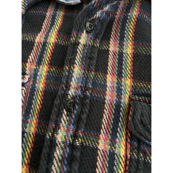 The Outerknown Men's Blanket Shirt Front Pockets Large Organic Cotton Button Up - Picture 10 of 11